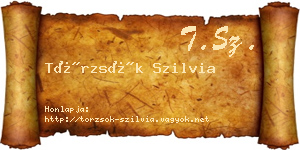 Törzsök Szilvia névjegykártya